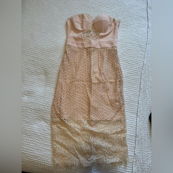 NEW Bebe Blush Strapless Midi Dress - Picture 5 of 5